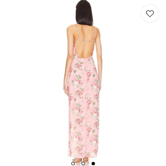 MORE TO COME Catalina Wrap Maxi Dress in Pink Floral size small. NWT - Picture 4 of 15